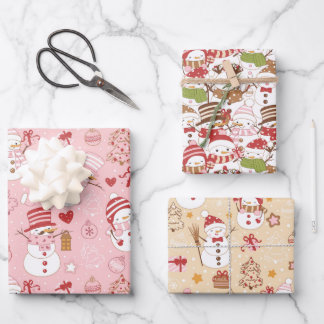 Hoja De Papel De Regalo Invierno/Navidades lindo