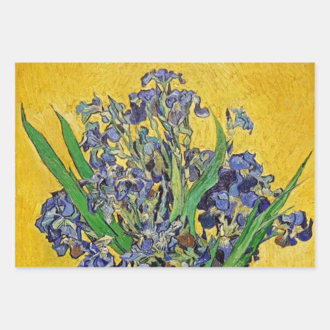 Hoja De Papel De Regalo Irises de Van Gogh (Anverso)