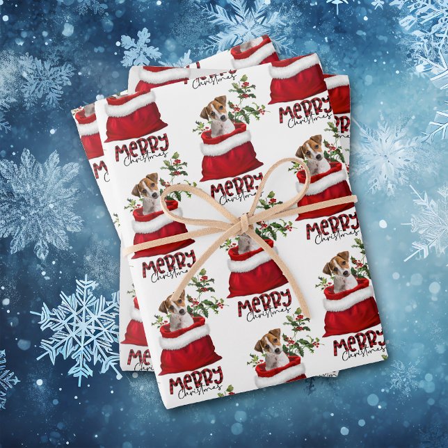 Hoja De Papel De Regalo Jack Russell Terrier con una bolsa de regalo para  (Subido por el creador)