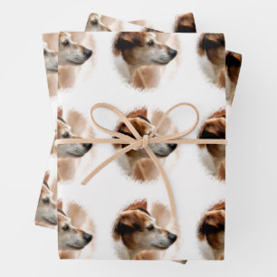 HOJA DE PAPEL DE REGALO JACK RUSSELL TERRIER DOG