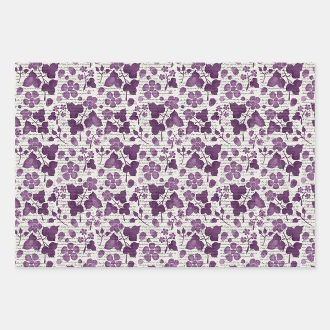 Hoja De Papel De Regalo Jane Austen Wild Raspberries (Anverso)