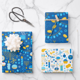 Hoja De Papel De Regalo Janucá