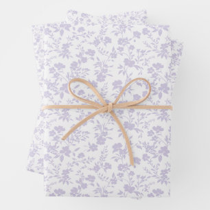 Hoja De Papel De Regalo Jardín Botánico Lavanda Polvorienta - Neutral
