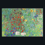 Hoja De Papel De Regalo Jardín De Granjas Gustav Klimt Con Pintado De Sunf<br><div class="desc">Jardín De Granjas Gustav Klimt Con Sunflowers Vintage Art Nouveau</div>