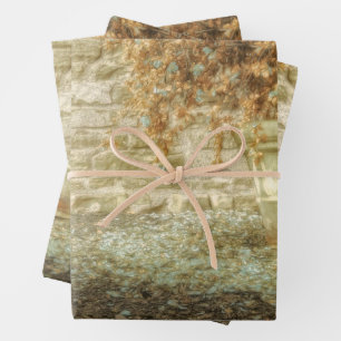 Hoja De Papel De Regalo Jardín de otoño rústico