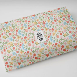 Hoja De Papel De Regalo Jardín Floral de Pascua