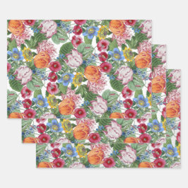 Hoja De Papel De Regalo Jardín primavera