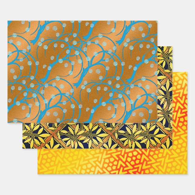 Hoja De Papel De Regalo Jasmine Daisy Glyph Sampler (Set)