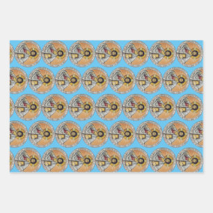 Hoja De Papel De Regalo Jesucristo Pantocrátor Arte de Icono Bizantino