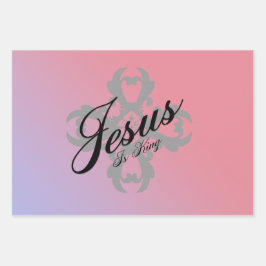 Hoja De Papel De Regalo Jesús es rey