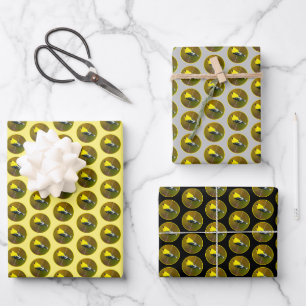 Hoja De Papel De Regalo Jilguero Americano - Fotografía Original