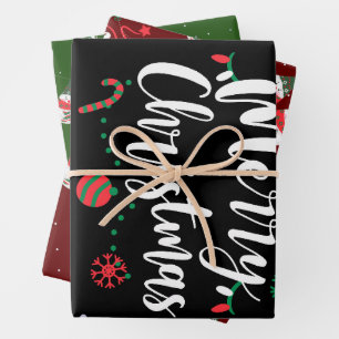 Hoja De Papel De Regalo Jingle Bells Joyful Greetings Collection