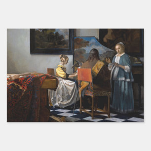 Hoja De Papel De Regalo Johannes Vermeer - El concierto