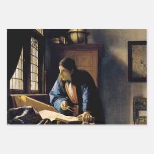 Hoja De Papel De Regalo Johannes Vermeer - El geógrafo