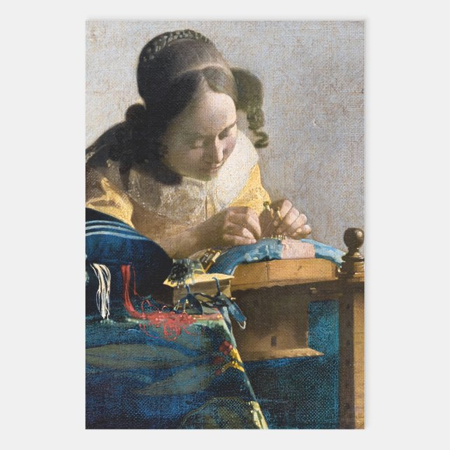 Hoja De Papel De Regalo Johannes Vermeer - El Lacemaker (Subido por el creador)