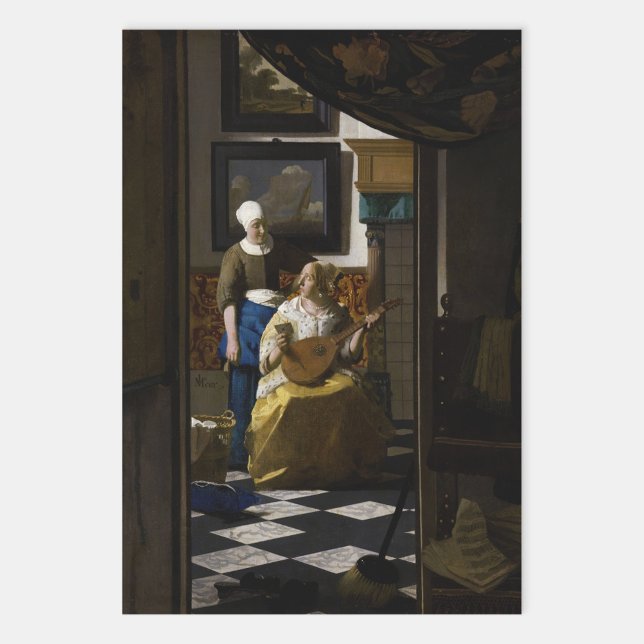 Hoja De Papel De Regalo Johannes Vermeer - La carta de amor (Subido por el creador)