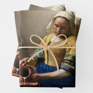 Hoja De Papel De Regalo Johannes Vermeer - La Milkmaid