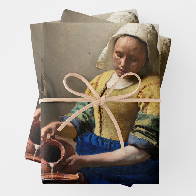 Hoja De Papel De Regalo Johannes Vermeer - La Milkmaid (In situ)