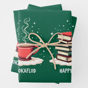 Hoja De Papel De Regalo Jolabokaflod - Inundación de libros en Islandia