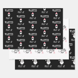 Hoja De Papel De Regalo Jolly AF Funny Navidades Set