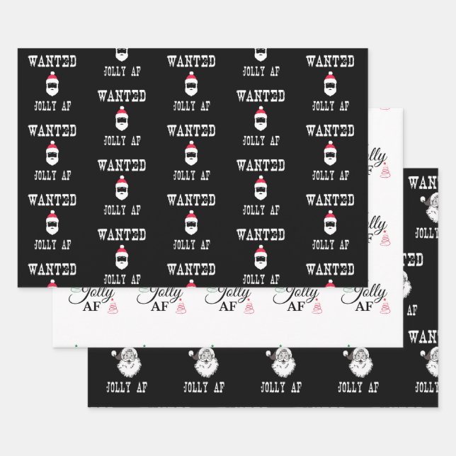 Hoja De Papel De Regalo Jolly AF Funny Navidades Set (Set)