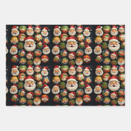 Hoja De Papel De Regalo Jolly Santa's wrapping paper