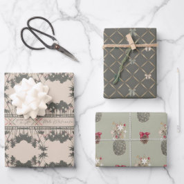 Hoja De Papel De Regalo Juego A, Navidades de estilo hawaiano envolver pap