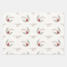 Hoja De Papel De Regalo Juego B, Navidades de estilo hawaiano envolver pap