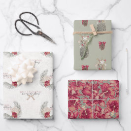 Hoja De Papel De Regalo Juego B, Navidades de estilo hawaiano envolver pap