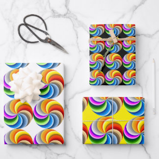 Hoja De Papel De Regalo Juego de 3 espirales de orgullo Natilus