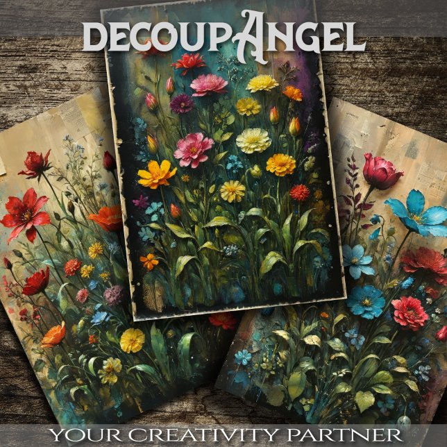 Hoja De Papel De Regalo Juego de 3 - Jardín de colores - Desnudo - (Subido por el creador)