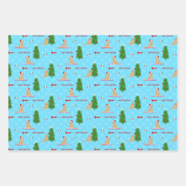 Hoja De Papel De Regalo Juego de regalos Golden Navidades Beach Day