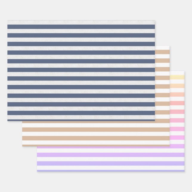 Hoja De Papel De Regalo Juego De Tiras De 3 (Set)