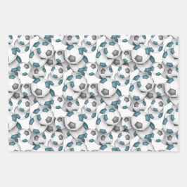 Hoja De Papel De Regalo juego deportivo de coordinación verde azulado balo