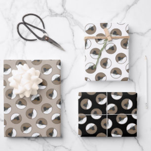 Hoja De Papel De Regalo Junco de ojos oscuros, pintura de invierno origina