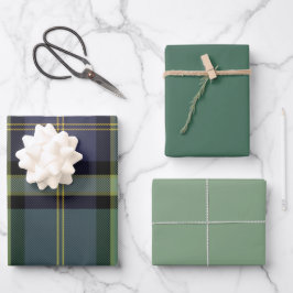 Hoja De Papel De Regalo Juniper & Mint Wrapping Paper Flat Sheet Set of 3