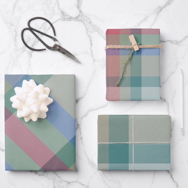 Hoja De Papel De Regalo Juniper Wrapping Paper Flat Sheet Set of 3 (Anverso)