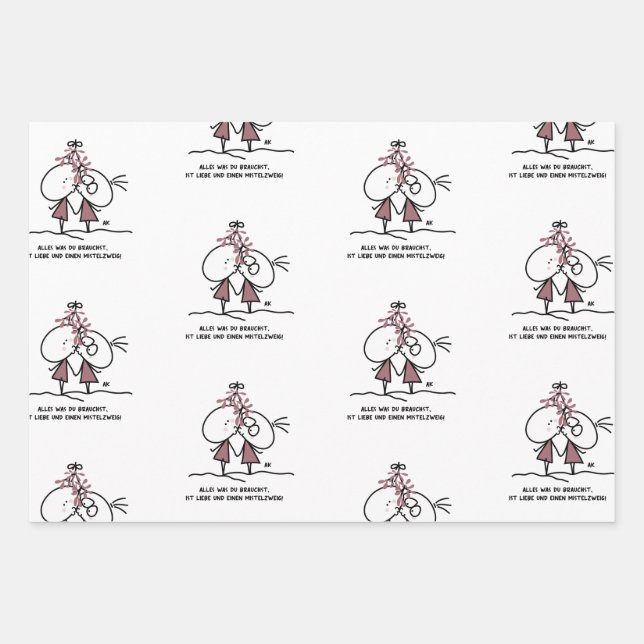 Hoja De Papel De Regalo K&K Xmas  (Anverso)