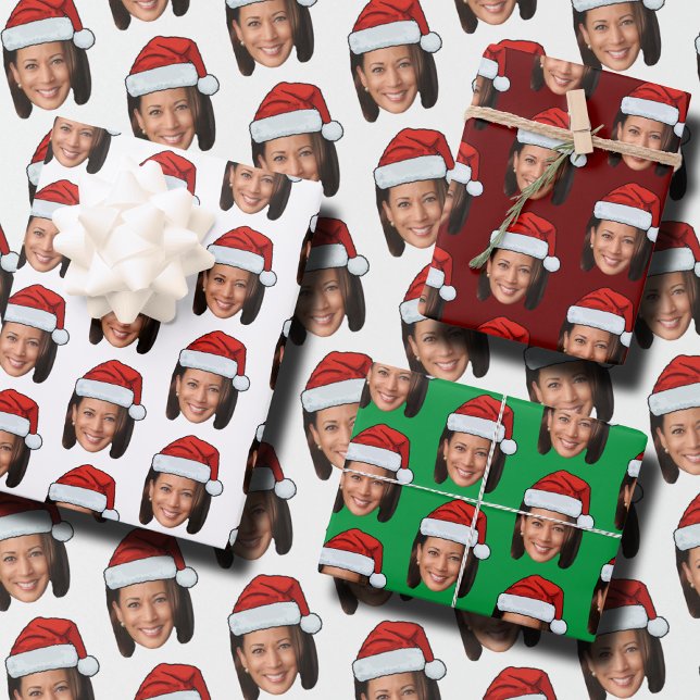 Hoja De Papel De Regalo Kamala Harris Face (Subido por el creador)