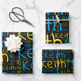Hoja De Papel De Regalo Keith