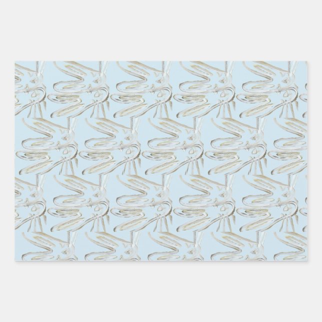 Hoja De Papel De Regalo Kendall Boggs Fine Art Pale Rabbits (Anverso 2)
