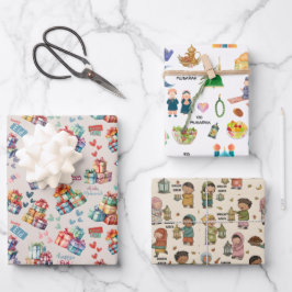 Hoja De Papel De Regalo Kids Islamic Gift Wrap – Colourful Eid & Ramadan