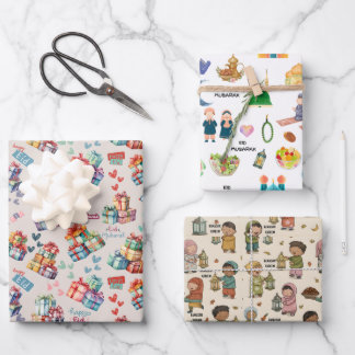 Hoja De Papel De Regalo Kids Islamic Gift Wrap – Colourful Eid & Ramadan
