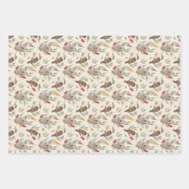 Hoja De Papel De Regalo Koalas australianos, cucaburras y flora nativa