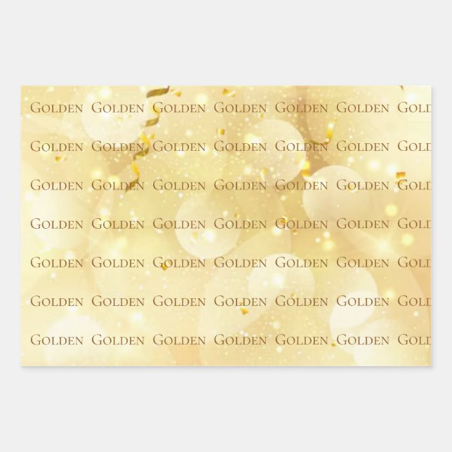 HOJA DE PAPEL DE REGALO KPOP GOLDEN GIFT WRAP (Anverso)