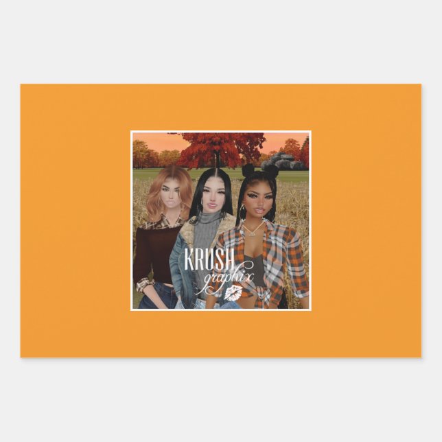 Hoja De Papel De Regalo Krush Graphix by Ahsek Novel Gift Wrap 100 (Anverso)