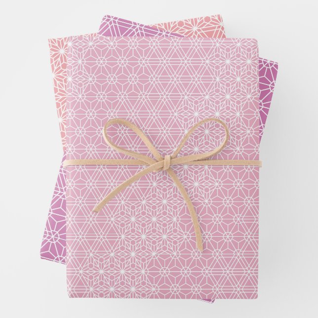 Hoja De Papel De Regalo KUMIKO | Patrón tradicional japonés (In situ)