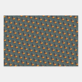 Hoja De Papel De Regalo Kürbishexe im Katzenkostüm - 