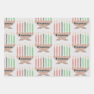 Hoja De Papel De Regalo Kwanzaa