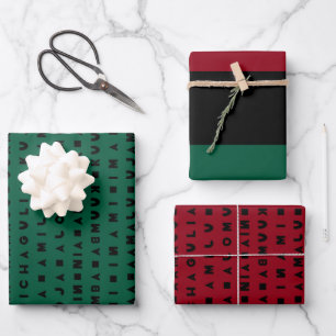 HOJA DE PAPEL DE REGALO KWANZAA